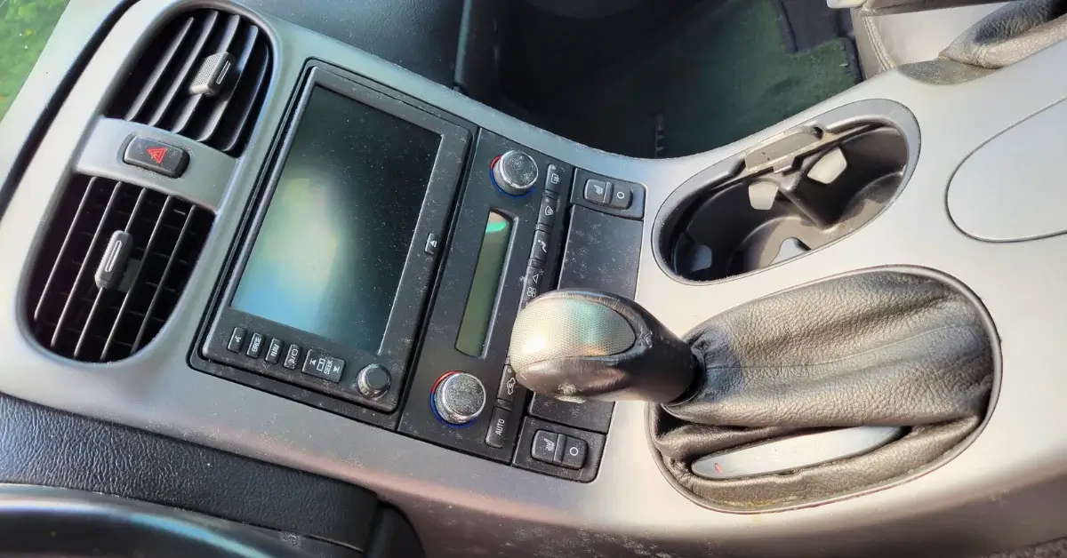 Moonbow Auto Spa Before Sample _ Corvette Interior Dash Cluster