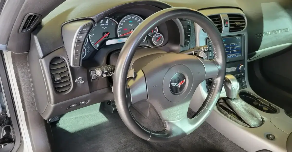 Corvette interior after black mold removal at Moonbow Auto Spa | Auto Detailing Corbin KY